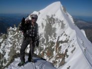 Enzo detto El desperado in vetta alla G. Rocheuse