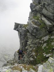 Roccette all’uscita del canalino