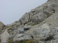 sulla cengia, uscita via del pilastro