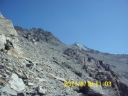 Inizio della zona sfasciumi, 2800m circa