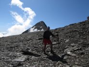 Alla base del pendio finale