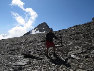 Alla base del pendio finale