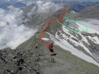 Percorso visto dall'alto