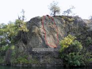 le due vie, a destra altissima-purissima-levissima e a sinistra 7 luglio