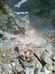 come si presenta il canale dalla cima