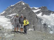 in vetta alla Tete Blanche,dietro di noi il Grand Combin...