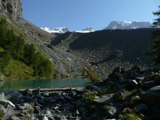 Arrivo al lago Blu
