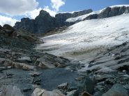 Il guado sotto il rifugio Guide