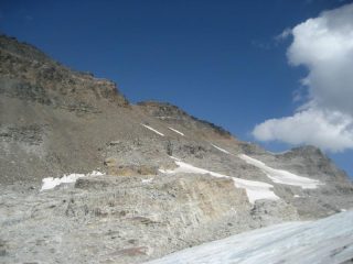 sull'Helsegletscher, sotto la basionata dell'Helsenhorn
