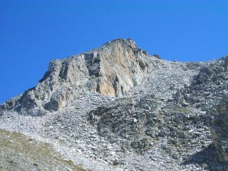 La pietraia finale, dopo il colle ovest