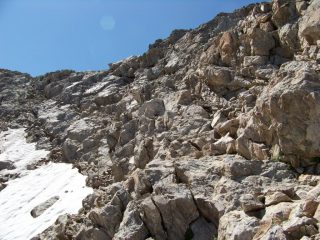 roccette verso il colle Pagarì