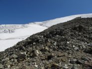 Col de la Division dove si pone piede sul ghiacciaio