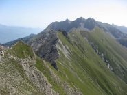 Discesa al colle, in fondo l'Orsiera
