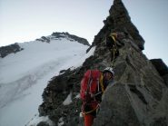 All'inizio della cresta