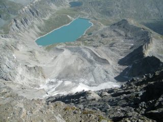lago serrù dalla cima d'oin