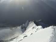 dalla vetta, tutta la cresta