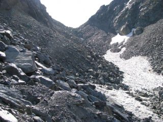 Ultimo tratto di salita al Col Fussy