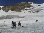 l'inizio della traversata verso il rifugio Gnifetti...