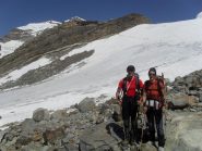 in vista del rifugio Gnifetti...