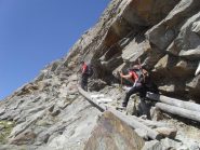 passaggio su roccette...