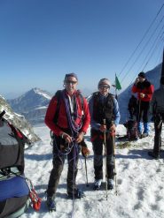 l'arrivo alla Capanna Margherita (punta Gnifetti)