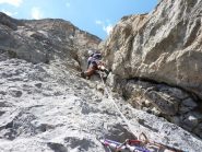 il diedro nel tiro successivo al traverso