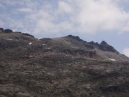 Al centro della foto il colle e Punta Courmaon