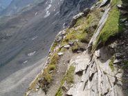 un tratto di sentiero attrezzato