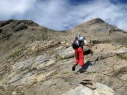 Si raggiunge il margine dx del canalone.