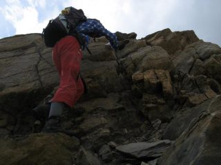 Salendo alla Petite Rochère.