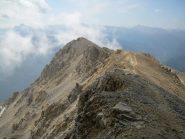 la cresta finale vista dal colle