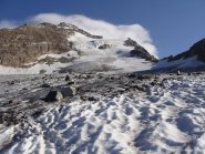 le condizioni del pendio dalla partenza