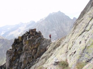 il ripido tratto verso la cima