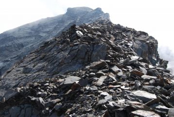 La cresta per il Paramont vista dal Colle di Usselettes