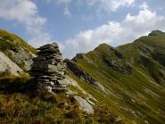 In cresta verso la Pezza Comune