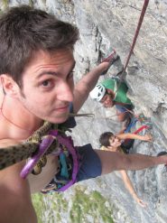 durante la calata in doppia