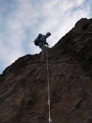 corda in discesa dal Mont Cordine