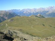 panorama verso il For du Gonftand ed in lontananza le Barre d'Ecrins