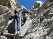 Un momento della (lunga) salita 