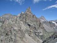 La parete e la cresta del Becco viste dal Blanc Giuir