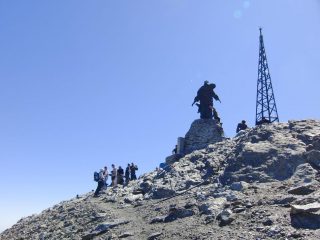 Arrivo in vetta