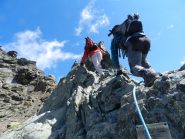 Il passaggio con le corde fisse