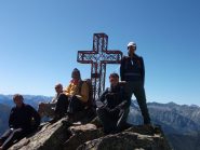 in cima finalmente con il sole