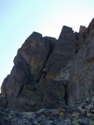 Pierrot ai piedi del versante nord