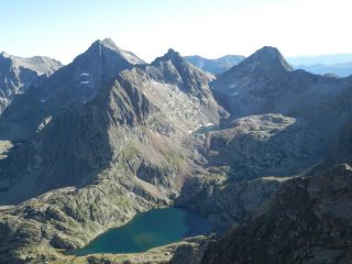 Laghi di Valscura visti dalla cima