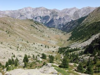 Il vallone Forneris dall'alto