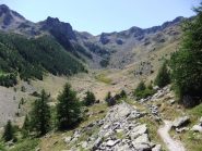 Il vallone Forneris dal basso
