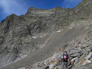 La pietraia prima della parete