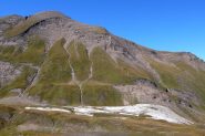La cima vers. sud con il sentiero Castiglioni