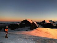 Verso il passo della Vedretta Rossa